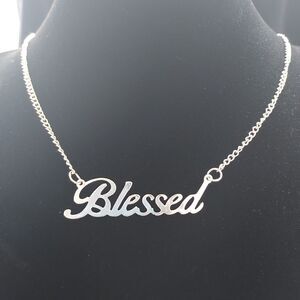 SILVER BLESSED UNISEX NECKLACE 